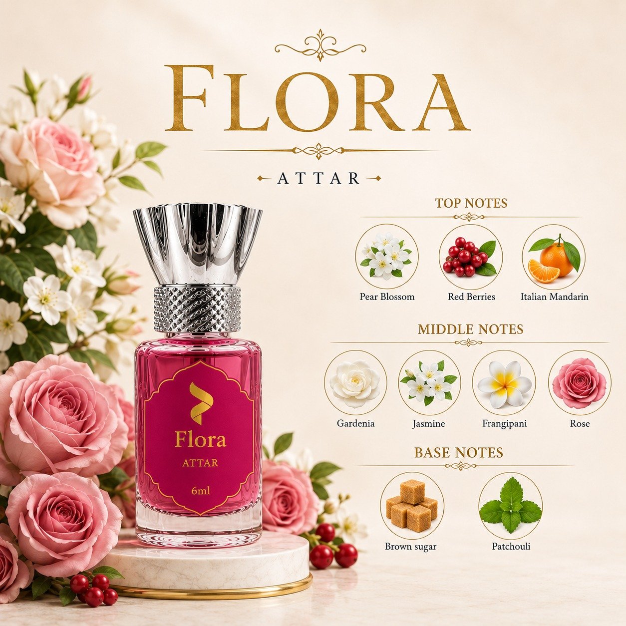 Flora Luxury Attar - For Women - Image 5