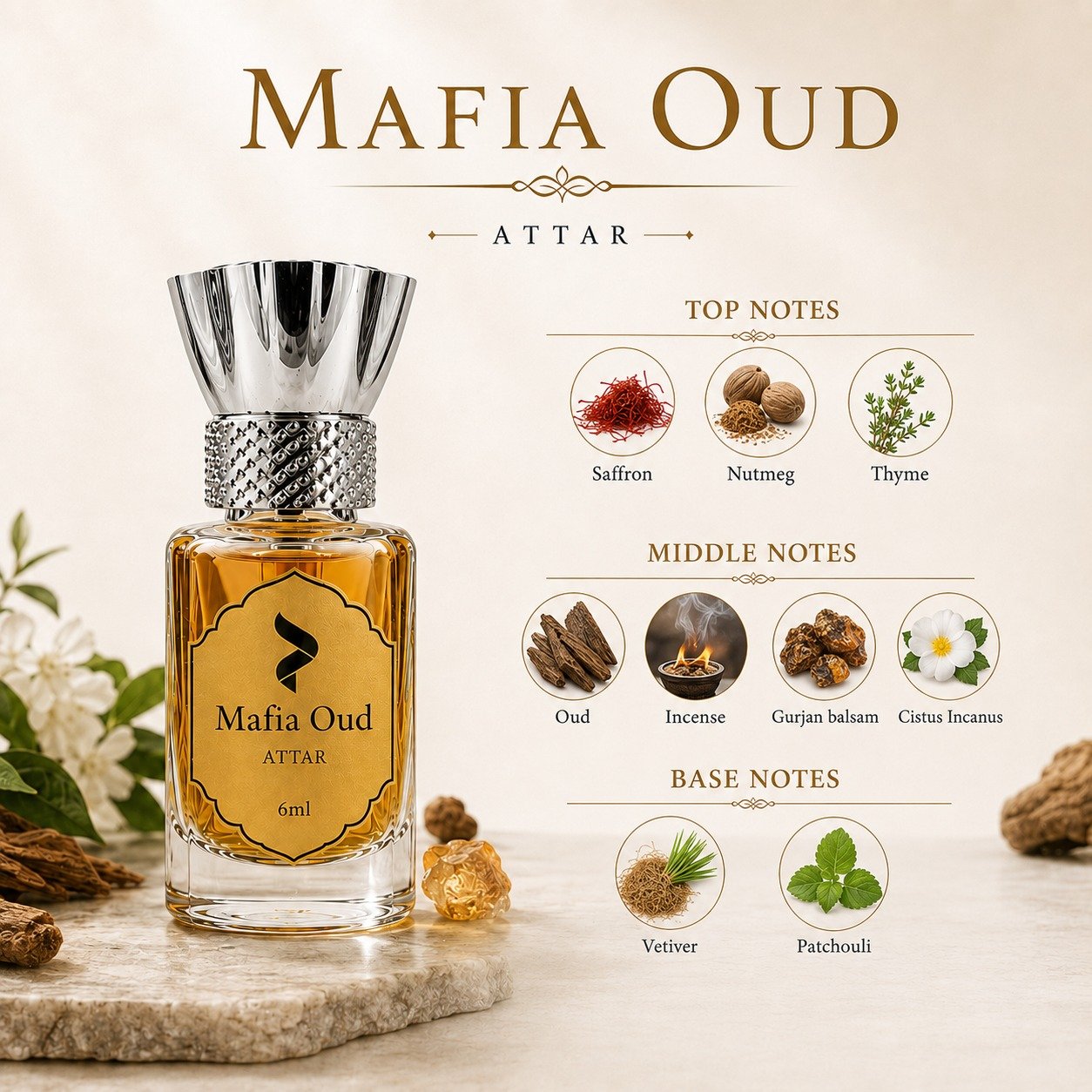 Mafia Oud Luxury Attar - For Men - Image 4
